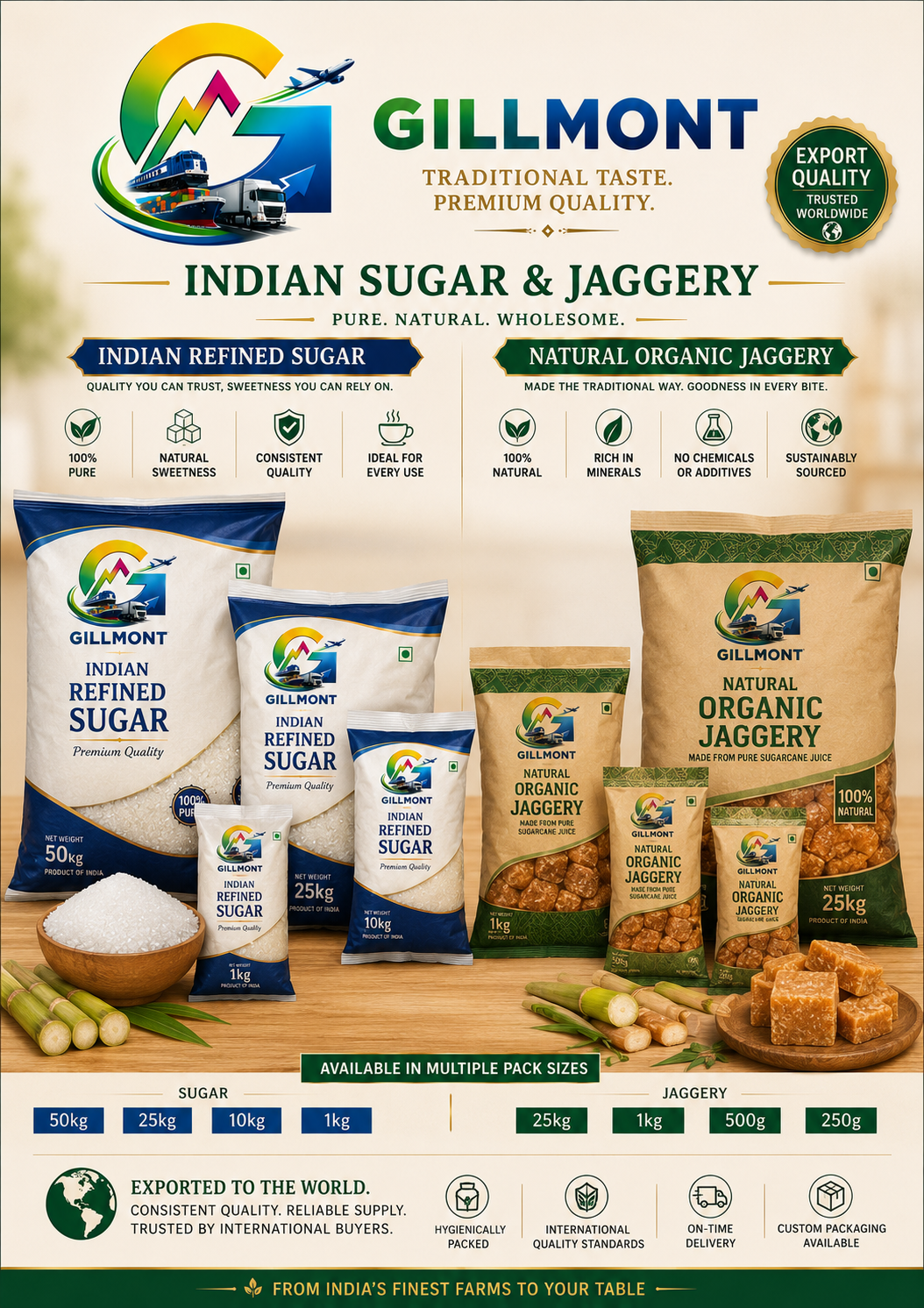 Sugar and Jaggery